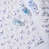 Cyansea Pegatinas para Uñas con Flores de Rosa Blanca Estilo Japonés Estéreo en Relieve Pegatinas para Uñas con Adhesivo Trasero Pegatinas Decorativas