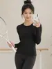 Camisetas Deportivas Populares Cuidadosamente Seleccionadas, Ropa de Yoga, Tops de Manga Larga de Secado Rápido para Correr y Fitness en Casa, Tops de Entrenamiento de Baile para Mujer