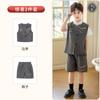 Vestido de Estilo Chinês Novo para Meninos Verão Estilo Chinês Hanfu Colete Bordado Xiangyun Terno Vestido Infantil para Apresentação