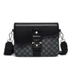 Bolso Mensajero de Silla de Montar Creativo Elegante Unisex con Solapa, Bolso de Hombro Cruzado de Moda Casual de Negocios