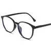 Gafas de Moda Versátiles para Mujer con Marco Polygonal, Estilo Europeo y Americano, Lentes Planos Anti-Luz Azul, Material TR90, Retro Simple