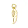 Alas Europeas y Americanas Pluma Árbol de Coco DIY Colgante de Circonita Cúbica Mujeres Cactus Paraguas Collar Pulsera Accesorios de Joyería