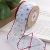 Cinta de Malla de Cereza Hiperbólica Gasa de Nieve Cinta para Lazos de Cabello DIY Accesorios para Ropa Accesorios para Envoltura de Regalos Cinta de Borde de Capullo