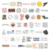 50 Pegatinas de Graffiti con Citas Inspiradoras Francesas de Dibujos Animados, Impermeables y No Repetitivas, Pegatinas Decorativas para Cuaderno y Equipaje DIY