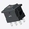 Interruptor Basculante de Alta Corriente 6A 250V al por Mayor, 4 Pines, 2 Velocidades, 15*21mm, Interruptor Basculante de Encendido con Pines de Cobre y Retardante de Llama