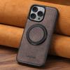 Adequado para Capa de Celular com Carregamento Sem Fio Magnético Iphone16 Samsung S26 Capa de Couro com Anel Rotativo 360 graus