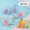 Frete grátis total 38 mini comida de simulação brincar diy pequena garrafa de vinho garrafa de bebida decoração acessórios de resina brincar de comida em miniatura
