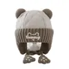 Gorro para Bebé para Otoño e Invierno, Moda Estilo Coreano para Niños Pequeños con Protección para Orejas Acolchada, Gorro Lei Feng Cálido y a Prueba de Viento de Invierno para Niños y Niñas