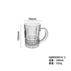 Taza de Cerveza de Vidrio con Asa, Taza de Té, Taza de Jugo, Taza para Bebidas, Taza de Gran Capacidad con Logo Impreso