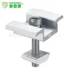 Soporte Fotovoltaico Aleación de Aluminio Bloque de Presión Presión Media Presión de Borde Montaje Bloque de Presión Abrazadera Juego Completo Tuerca Deslizante Aluminio Forma U Presión Media