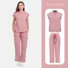 Nuevo Comercio Exterior Exportación Hospital Dental Ropa para Lavarse las Manos Manga Corta Conjunto Dividido Ropa de Trabajo de Doctor Bata Quirúrgica Venta al por Mayor