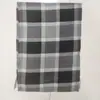 Cachecol masculino de outono e inverno estilo europeu e americano, tipo caxemira, xadrez britânico com franjas, cachecol quente decorativo para casal, entrega em peça única