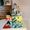 Decoração de Bolo Nezha 2025 Ornamentos Terceiro Príncipe Ao Bing Crianças Menino Aniversário Assar Fantasia Acessórios para Espetar