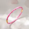 Pulsera con Hebilla de Bambú de Estilo Nuevo Europeo y Americano, Pulsera Colorida de Esmalte de Moda para Mujer