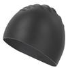 Gorro de Natación de Silicona Impermeable de Goma para Adultos Jóvenes Cabello Largo Protector Solar Color Sólido Gorro de Natación Profesional