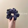 Scrunchie de Tricô Outono e Inverno para Mulheres, Elástico de Cabelo de Alta Qualidade, Corda de Cabelo para Coque Florido Retro Coreano, Corda Versátil para Rabo de Cavalo