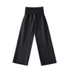 2025 Primavera/Verano Nuevo Traje Simple Casual Tejido Cintura Torcida Lino Verano Fresco Pantalón Largo para Mujer Adelgazante y Elegante