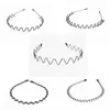 Diadema deportiva de acero antideslizante con múltiples ondas para el lavado facial, estilo coreano, unisex, accesorios para el cabello
