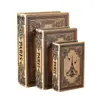 Caixa de Armazenamento Retro em Forma de Livro Artificial Decoração de Mesa Multifuncional Adereços de Fotografia Artesanato
