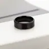 Suministro transfronterizo anillo de acero inoxidable biselado doble brillante personalidad de moda anillo de acero de titanio para hombres y mujeres ventas directas de fábrica