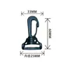 Ganchos giratórios de plástico para atacado para alças, bolsas e acessórios para animais de estimação, disponíveis em vários tamanhos de 15-50 mm, em estoque, ganchos para bolsa de cintura espessados
