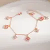 Nova Pulseira de Trevo de Quatro Folhas com Zircônia Incrustada em Cobre para Mulheres Design de Nicho de Luxo Leve Pulseira de Trevo Totalmente Diamantada Bestseller Transfronteiriço