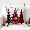 Modelo Mais Vendido de Natal: Capa de Almofada de Sofá Impressa Frente e Verso com Papai Noel para Uso Doméstico, Disponível em Vários Designs e Pode Ser Personalizada com Suas Próprias Imagens
