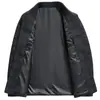 Chaqueta para Hombre 2026 Otoño/Invierno Cuadros Cuello Solapa Estilo Ropa de Trabajo Cálido Ropa Casual de Negocios para Edad Media Abrigo de Lana de un Solo Lado