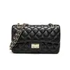 Bolso de mujer 2022 nueva moda estilo Chanel bolso rombos bolso con cadena al hombro bolso bandolera de mujer bolso clásico europeo y americano para mujer