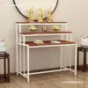 Mesa de ofrendas económica para uso doméstico, mesa de altar budista, nicho para Buda, mesa de ofrendas de incienso, mesa de adoración budista, mesa de ofrendas
