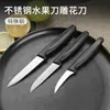 Set de Cuchillos para Tallar Frutas de Acero Inoxidable Cuchillo de Tallar Chef Cuchillo de Tallar de Acero Inoxidable Cuchillo de Tallar Pasteles Tallado de Cocina