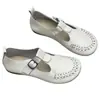 Sapatos Femininos Individuais Artesanais Originais de Couro Genuíno Trançado 26 Estilos Sapatos para Todas as Estações Bico Redondo Fundo Plano Tira em T Slip-on Couro de Vaca Sapatos Femininos