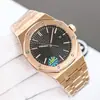 Ap Royal Oak Acero Inoxidable Esfera Sencilla y Elegante Reloj Mecánico Automático Completo con Calendario Venta al por Mayor