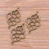 2 Cor 17 * 27mm DIY acessórios de jóias de liga de zinco oco talha 8 palavra conector colar acessórios