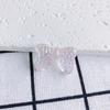 DIY acessórios de jóias atacado bonito transparente magia doce cor arco buraco reto pingente brincos pingente pingente pingente