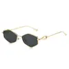 Nuevas Gafas de Sol Metálicas Poligonales Gafas de Sol de Moda Estilo Trendy Transfronterizo Protección UV Personalidad Gafas de Estilo Europeo y Americano
