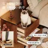 Mesita de noche de madera maciza Sin ensamblaje Requerido 2025 Nuevo Pequeño Hogar Dormitorio Estilo Vintage Crema Simple Moderno Gabinete de Almacenamiento