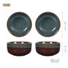 Cuenco de cerámica vintage de estilo nuevo con cambio gradual, cuenco doméstico para fideos de carne, cuenco para sopa, cuenco grande de arroz de estilo japonés, cuenco para hornear carne, cuenco para gachas de arroz