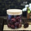 Tarro de vidrio con tapa de corcho 2021, tarro de vidrio resistente al calor, tarro de té, tarro de almacenamiento de granos de frutas secas, venta al por mayor