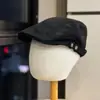 2026 Nueva Gorra Vintage de Gamuza con Visera Curva hacia Adelante, Sombrero de Otoño, Gorra de Pato, Circunferencia de Cabeza Grande, Adelgazante Facial, Boina Artística