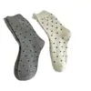 Nuevos Calcetines Largos Grises Versátiles y Modernos 2025, Calcetines Versátiles para Mujer, Calcetines Holgados de Lunares para Primavera y Verano, Calcetines Deportivos para Exteriores