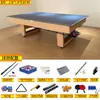 Mesa de Billar Cuatro en Uno, Multifuncional, Automática, Para Uso Doméstico, Interior, Tipo Estándar, Mesa de Tenis de Mesa Estilo Americano para Adultos, Dos en Uno