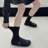 Calcetines de Algodón Puro de Cinco Dedos para Mujer Calcetines de Dos Dedos para Otoño e Invierno Calcetines de Algodón Completos de Media Caña Calcetines Grises de Rizo Sin Costuras Calcetines de Casco con Dedos Separados