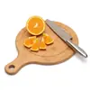 Tabla de Cortar Redonda de Madera para Pizza con Asa Tabla de Cortar Artesanía de Madera Regalo Suministros de Cocina para el Hogar