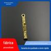 Pingente de Bolsa Argola Dourada Ruyi Sólido de Cobre Pingente de Chaveiro para Interior de Carro de Latão Pingente de Mala