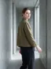 Casaco de Lã Xadrez Clássico para Mulheres Outono e Inverno 2026 Novo Estilo Estilo Britânico Gola Pequena de Terno Casaco de Lã Top Curto