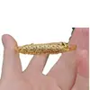 Nuevo Pulsera de Loto Dorado Floreciente Estilo Chinoiserie para Mujer Retro Filigrana Clásica Abierta Esmalte Jade Estilo Palacio