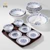 Cuenco de melamina espesado A5 retro antiguo, cuenco de fideos chinos azules y blancos, cuenco de ramen especial para restaurante de fideos de avena, vajilla de porcelana de imitación comercial