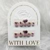 Atacado de nail art para fototerapia feito à mão, pontas dos dedos descartáveis, adesivos de unha de coração rosa torto para gestantes, podem usar patches de unha