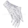 Fiesta Disco de los 70 Sombrero de Lentejuelas Guantes Pajarita Tirantes para Hombros Ropa de Baile Transfronteriza Europea y Americana Listo para Enviar